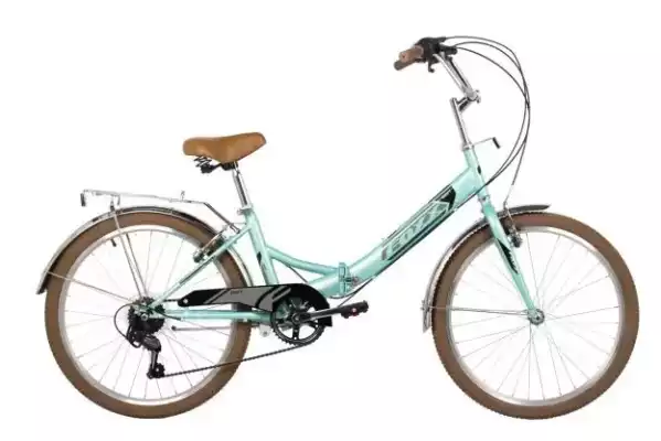 Складной велосипед FOXX 24" SHIFT, зеленый
